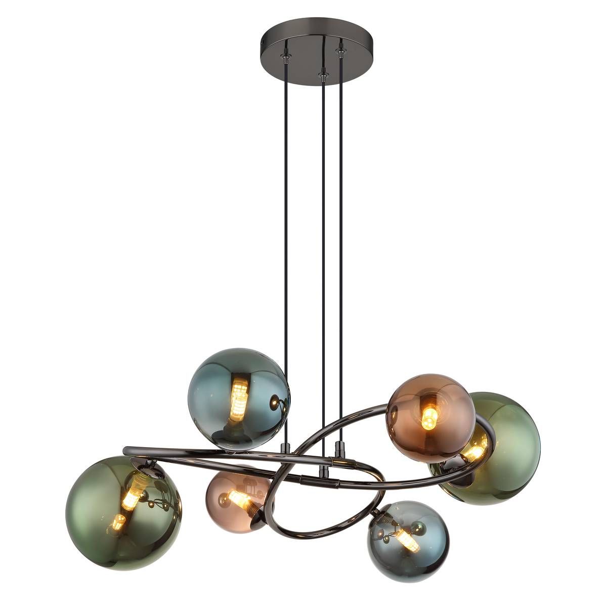 Lampadari & plafoniere: Pendelleuchte, LED, Glaskugeln, 65 cm Ø – Nuovo (secondo la descrizione) da Kreuzlingen venduto da Smart-Light