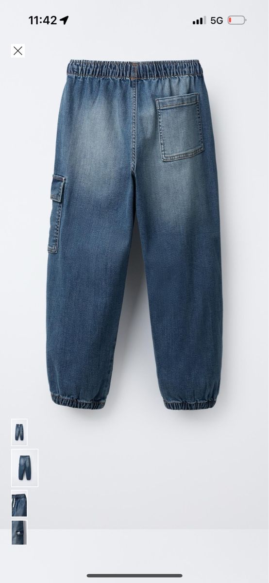 Hosen: Coole Zara Jeans-Hose mit Cargo-Tasche, Neu – Neu (gemäss Beschreibung) aus Flims Dorf von Specials 3
