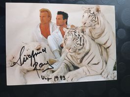 Siegfried & Roy - handsigniert - A5 Autogrammkarte
