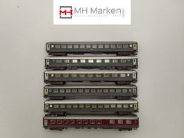 Liliput 6-teiliges Reisezugwagenset SBB CFF FFS DC H0 in OVP