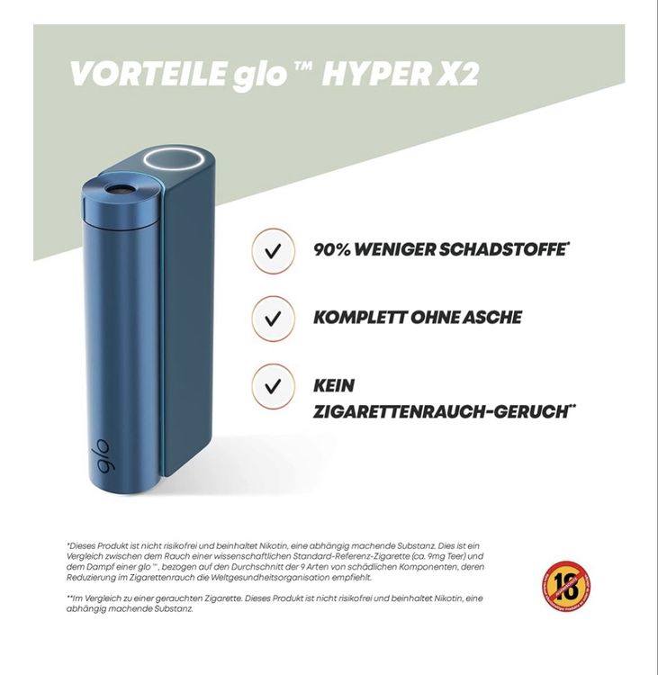 e-shishas ohne nikotin glo™ HYPER PRO