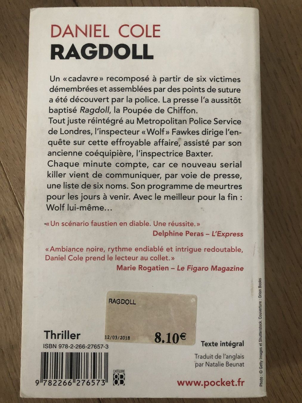 Libri: Ragdoll - Daniel Cole – Usato da Epalinges venduto da del_hw6v 1