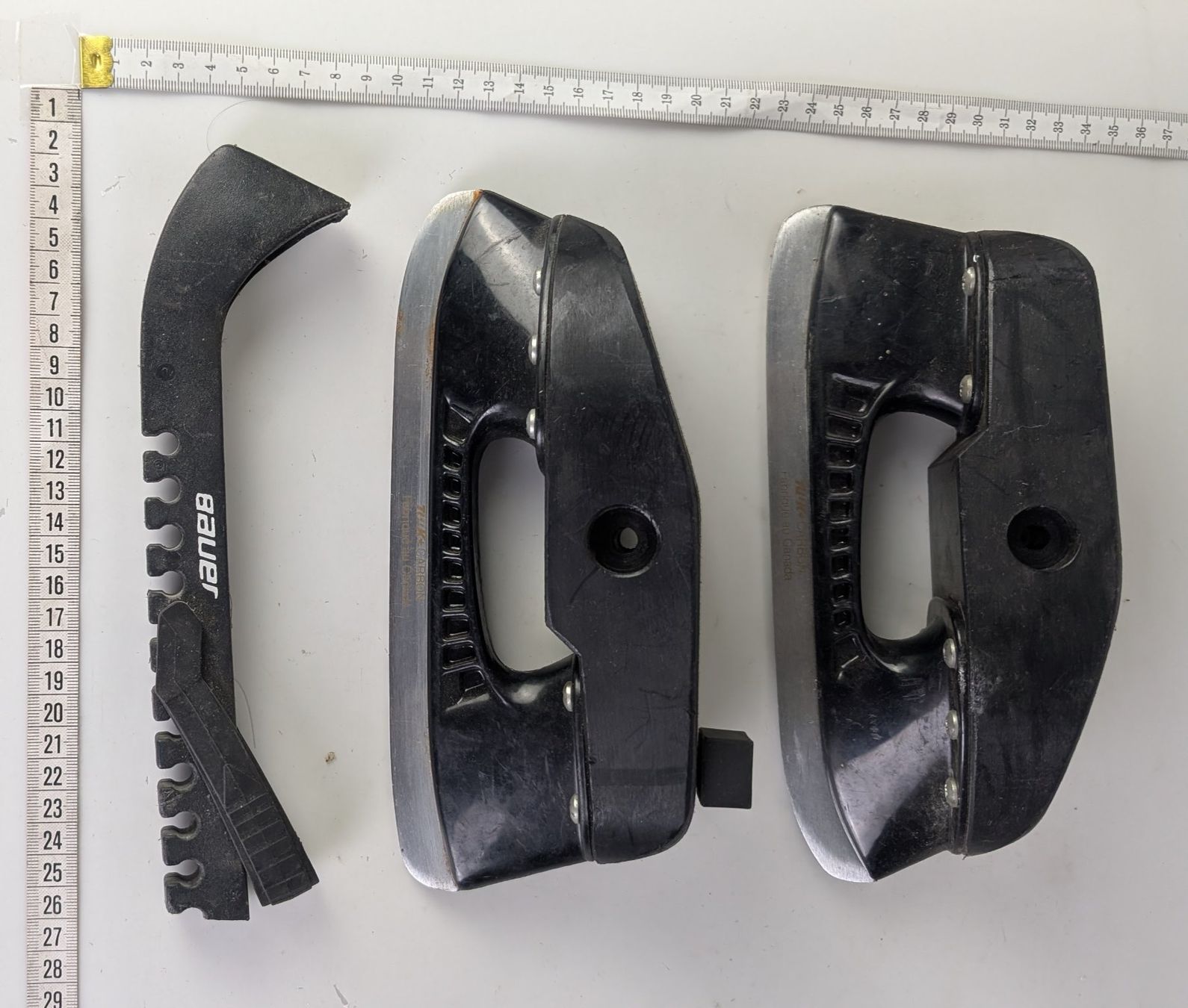 Bauer Pattini da ghiaccio: Bauer Tuuk Carbon Schlittschuh Kufen – Usato da Zürich venduto da axolottchen