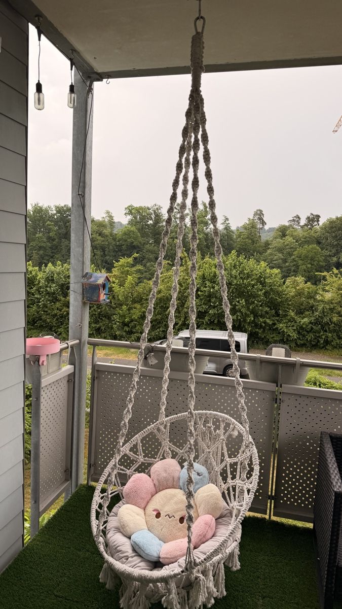 Poltrone pensili da giardino: Hängesessel Makramee Sommer-Balkon chillig & gemütlich – Usato da Bremgarten AG venduto da Smockrider 4