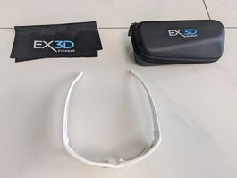 3D Brille EX3D 5002 Polfilterbrille Men sportlich weiss