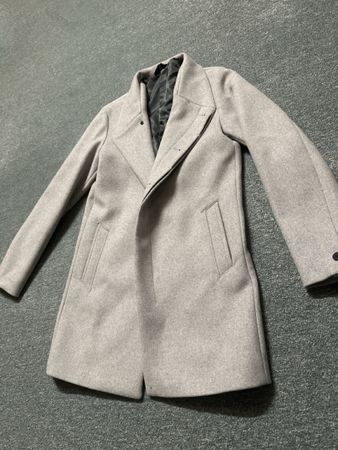 Jack & Jones Mantel grau Wolle Grösse M guter Zustand