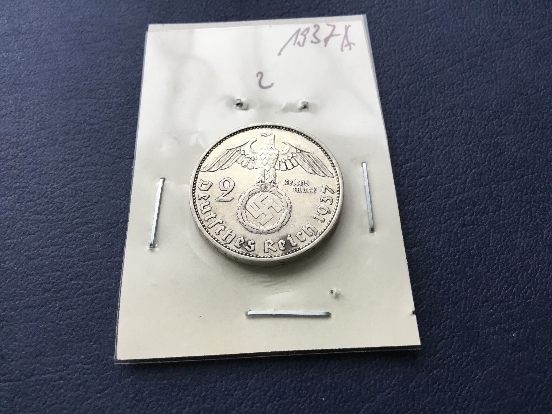 Tutti le monete: 2 Reichsmark 1937   A. – Usato da St. Margrethen SG venduto da alfapeugeot10 3