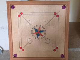 Carrom Brett Spiel mit Zubehör guter Zustand