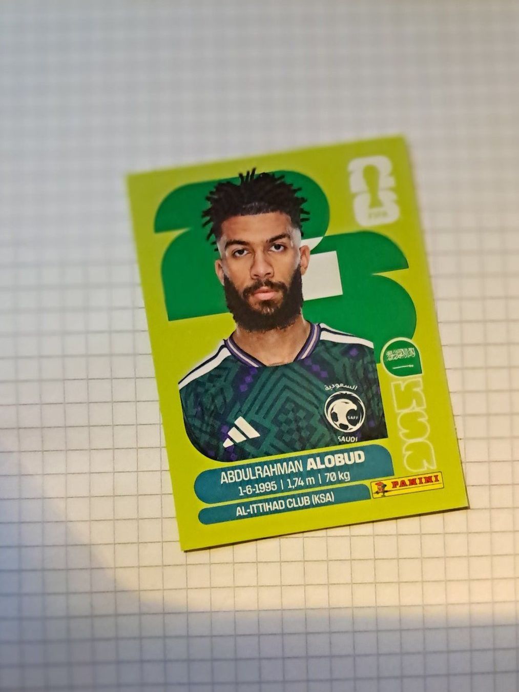 Panini Carte collezionabili: WM26 Abdulrahman Alobud KRA 17 – Nuovo (secondo la descrizione) da Wallisellen venduto da Cyberfuexli