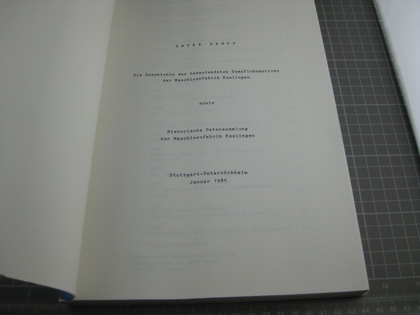Libri: Unter Dampf – Usato da Malters venduto da Marosko 1