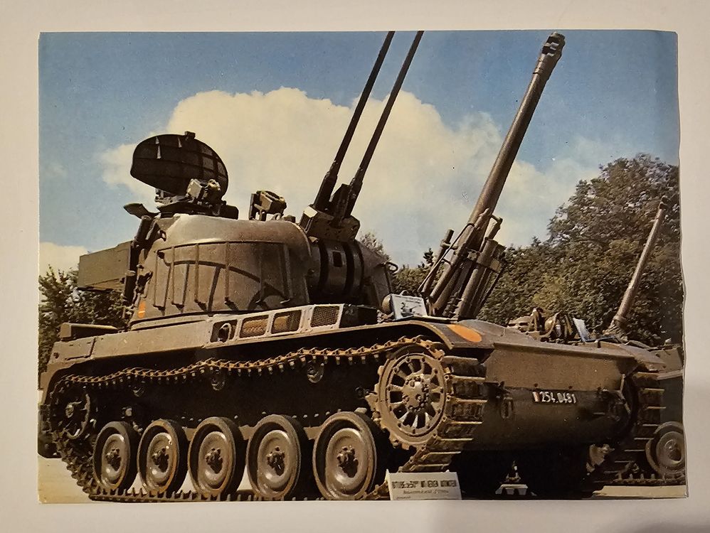 Rare carte postale Canon bitube de 30 mm sur châssis AMX. Kaufen auf