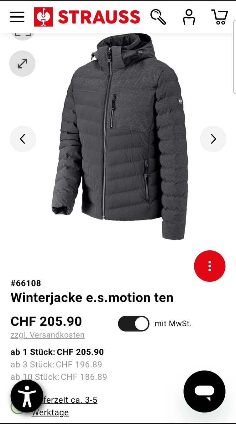 Engelbert Strauss Vestes: Engelbert Strauss Winterjacke – D'occasion à Amden par Egzorn1 3