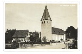 Sitterdorf (TG) Dorfpartie mit Kirche und Pfarrhaus  um 1920