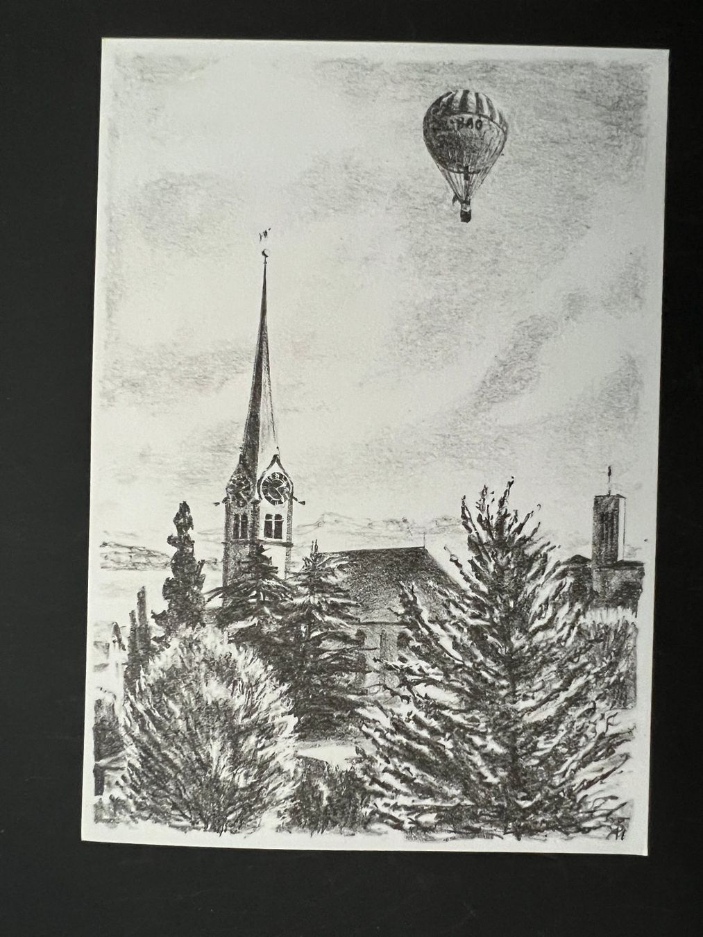 Tutti i francobolli: Ballon Post 1982 ref. Kirche Horgen      (G1224) – Usato da Hinwil venduto da Sidi4 1