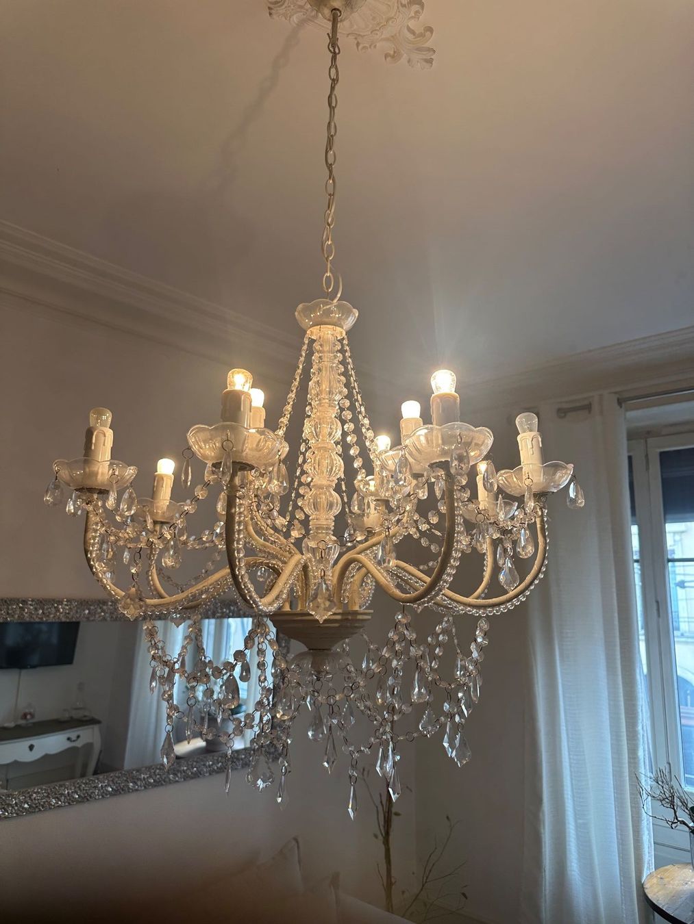 Lampadari & plafoniere: Lustre élégant verre – Usato da Genève venduto da ele_mg9z 2