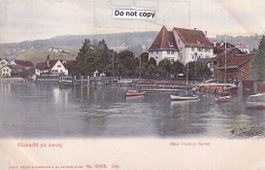 Küsnacht  ZH  mit Hôtel - Pension SONNE    ca. 1906