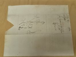 CH-Fuhrmannsbrief aus 1788 nach Atzmoos Zustand gem. Bilder