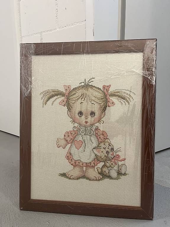Dipinti: Kreuzstich Bilder (Mädchen und Junge) – Nuovo e nell'imballaggio originale da Hinwil venduto da Celine_2124 1