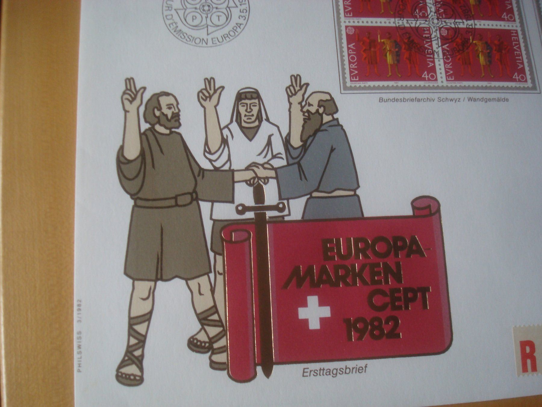 Tutti i francobolli: 1982 schöner Grossbrief Schweiz EUROPA – Usato da Gordola venduto da Polentaefung 1