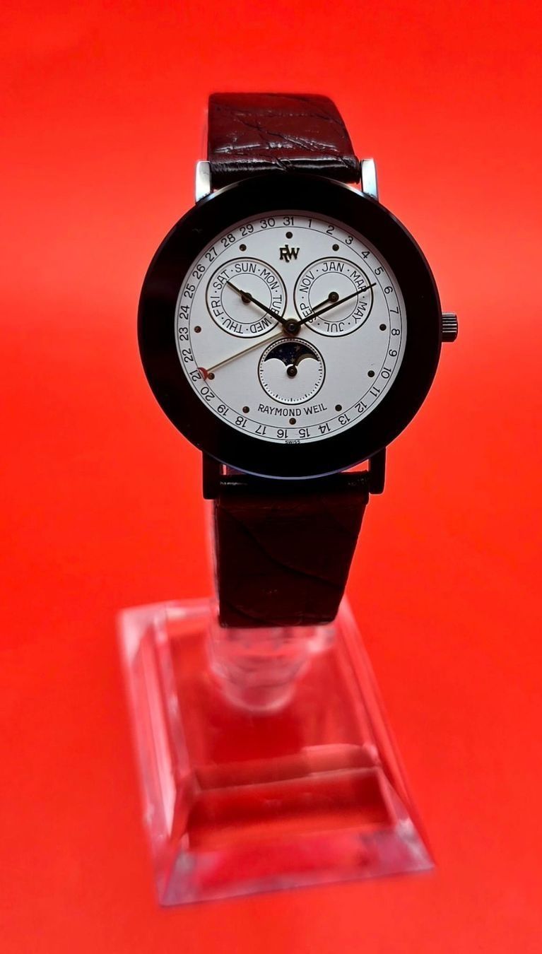 Raymond Weil Orologi: Raymond Weil Othello Triple Calendar Moonphase – Usato da Glattbrugg venduto da aquanautilus 3