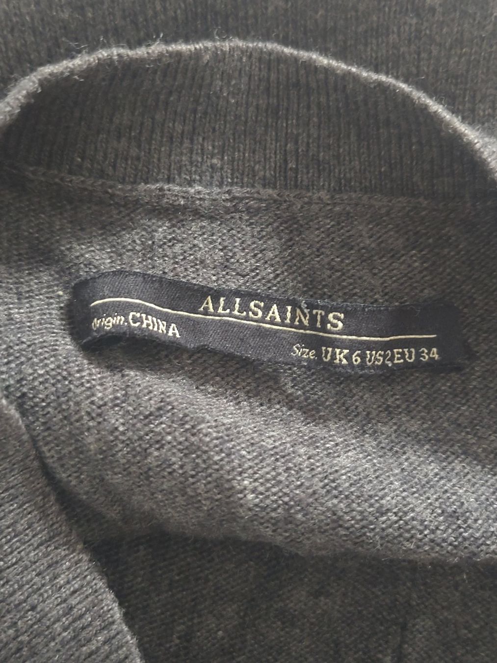 Allsaints Maglioni & Felpe: Allsaints Pullover grau Cashmere- Mix Gr. XS neuwertig – Usato da Arbon venduto da Franca1979 3