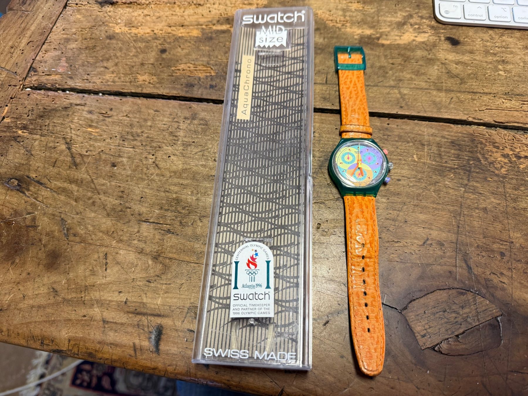 Swatch Uhren: Vintage SWATCH Aqua Chrono aus Sammlung – Gebraucht aus Bern von Jwpm66