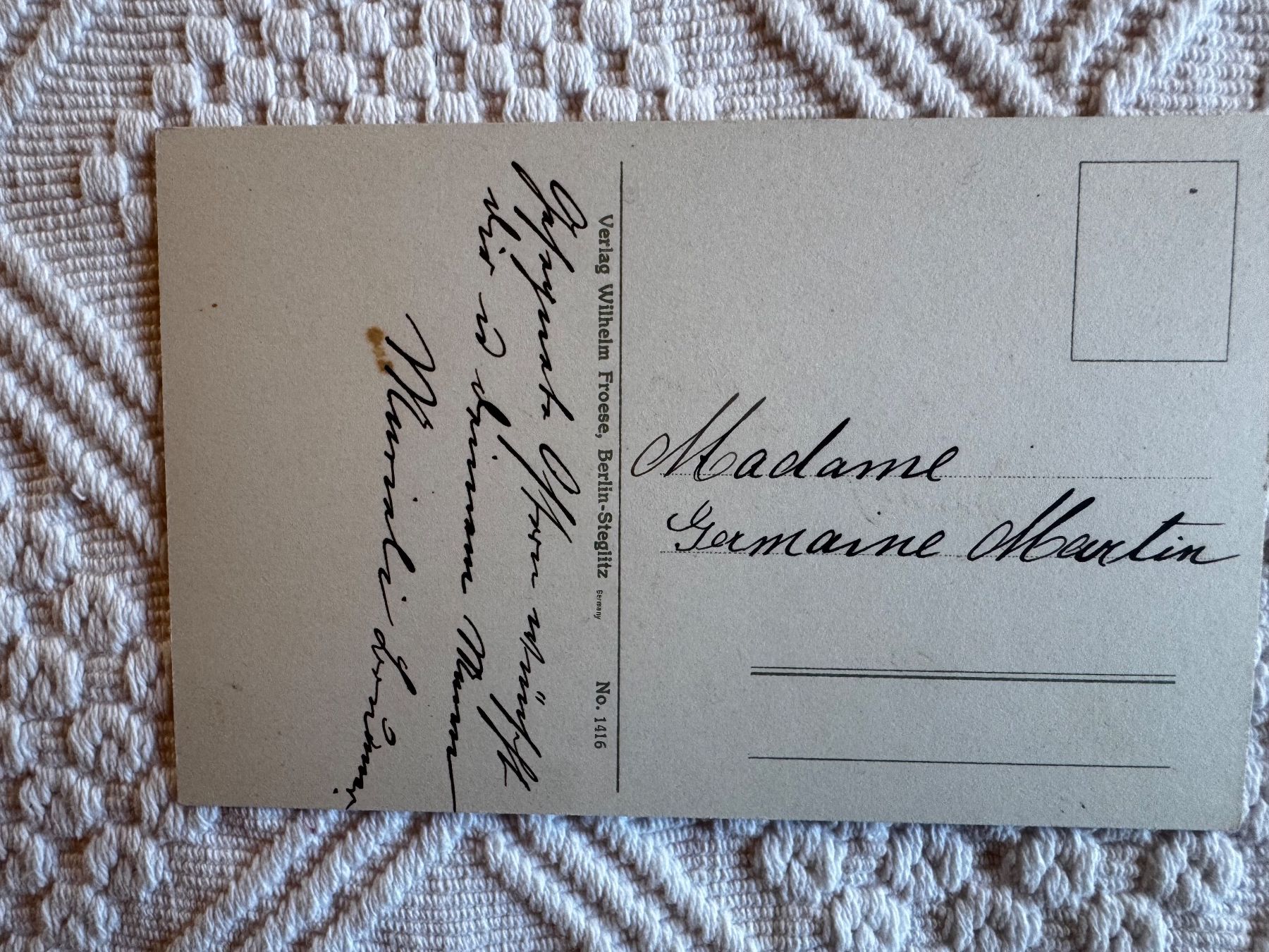 Cartoline postali: Ansichtskarte, gesegnete Ostern, ungelaufen – Usato da Vellerat venduto da joromaur 1