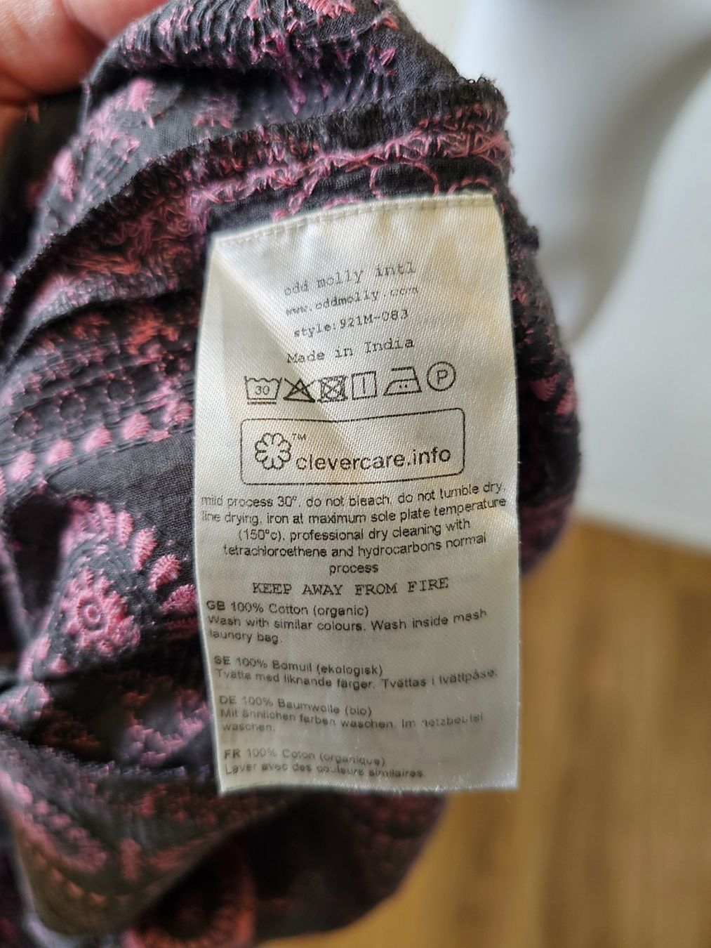 Odd Molly Camicette: Odd Molly Bluse Bio-Baumwolle Print Grau/Rosa Gr. S – Usato da Emmen venduto da Tumanovr 6