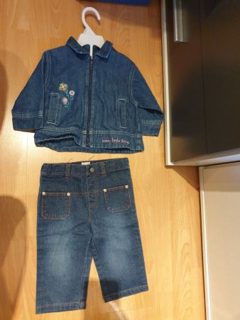Süsses Jeans Set Gr. 74 Mädchen