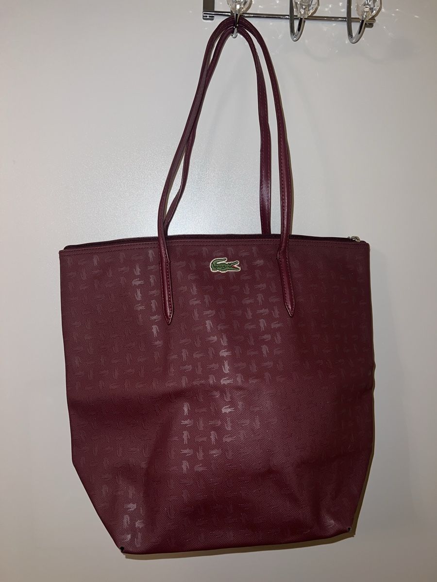 Lacoste Taschen für Damen: Lacoste Tote Bag - Burgundy/Maroon – Gebraucht aus Herrliberg von jes_ytm2
