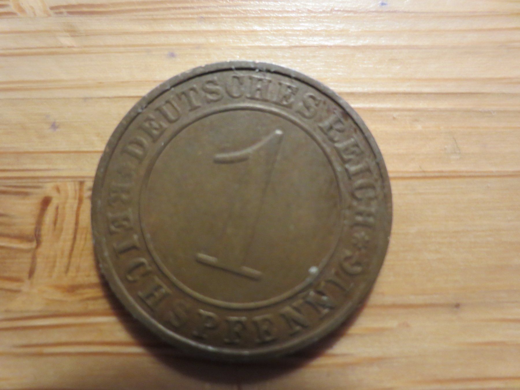 Tutti le monete: Deutsches Reich 1Pfennig 1924 – Usato da Weier im Emmental venduto da waefler03