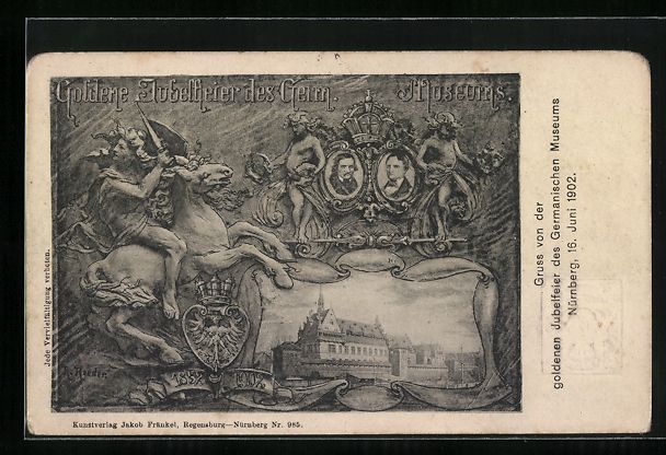 Entiers postaux: Nürnberg, Goldene Jubelfeier des German – D'occasion à Berlin par bartko-reher