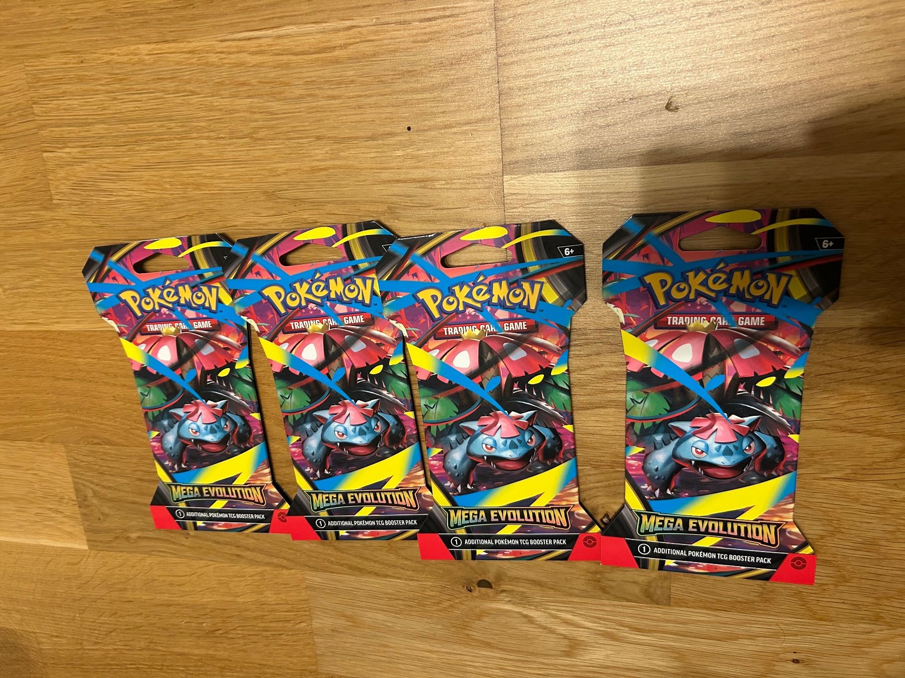 Pokémon Carte collezionabili: Pokemon Mega Evolution Sleeved Booster English 4x Bisaflor – Nuovo e nell'imballaggio originale da Unterengstringen venduto da dan_zl5j