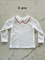 T-shirt/Polo fille blanc - 6 ans - 116 - JACADI