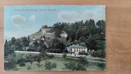 Schloss Weinburg Thal, Rheineck / Gasthaus z, Schiff um 1910