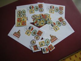 2002, 100 JAHRE TEDDYBÄR, LOT, 11 FDC, LOSE MARKEN,