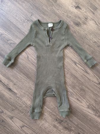 Ripp-Overall Dunkelgrün Gr. 80