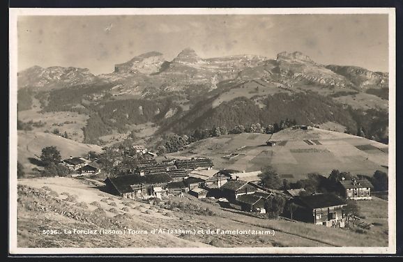 Cartoline postali: La Forclaz / Evolène, Tours d'ai et de  – Usato da Berlin venduto da bartko-reher