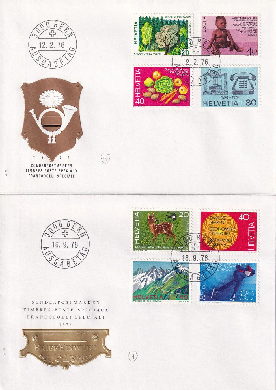 Tutti i francobolli: Lot 8 Briefe FDC 1973 - 1976 – Usato da Rossa venduto da becky05 3