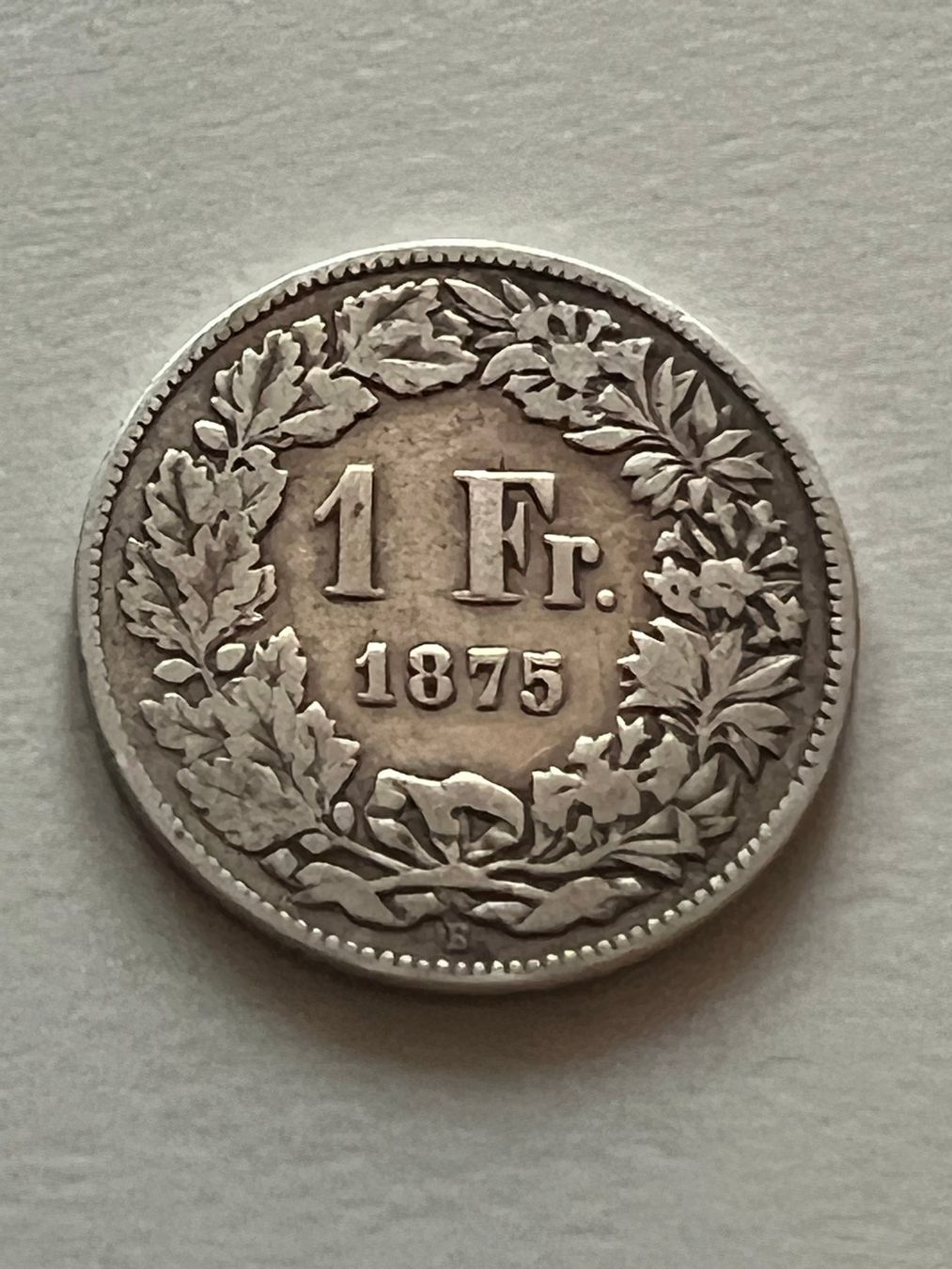Alle Münzen: 1 Fr. 1875 – Gebraucht aus Schötz von Odpa