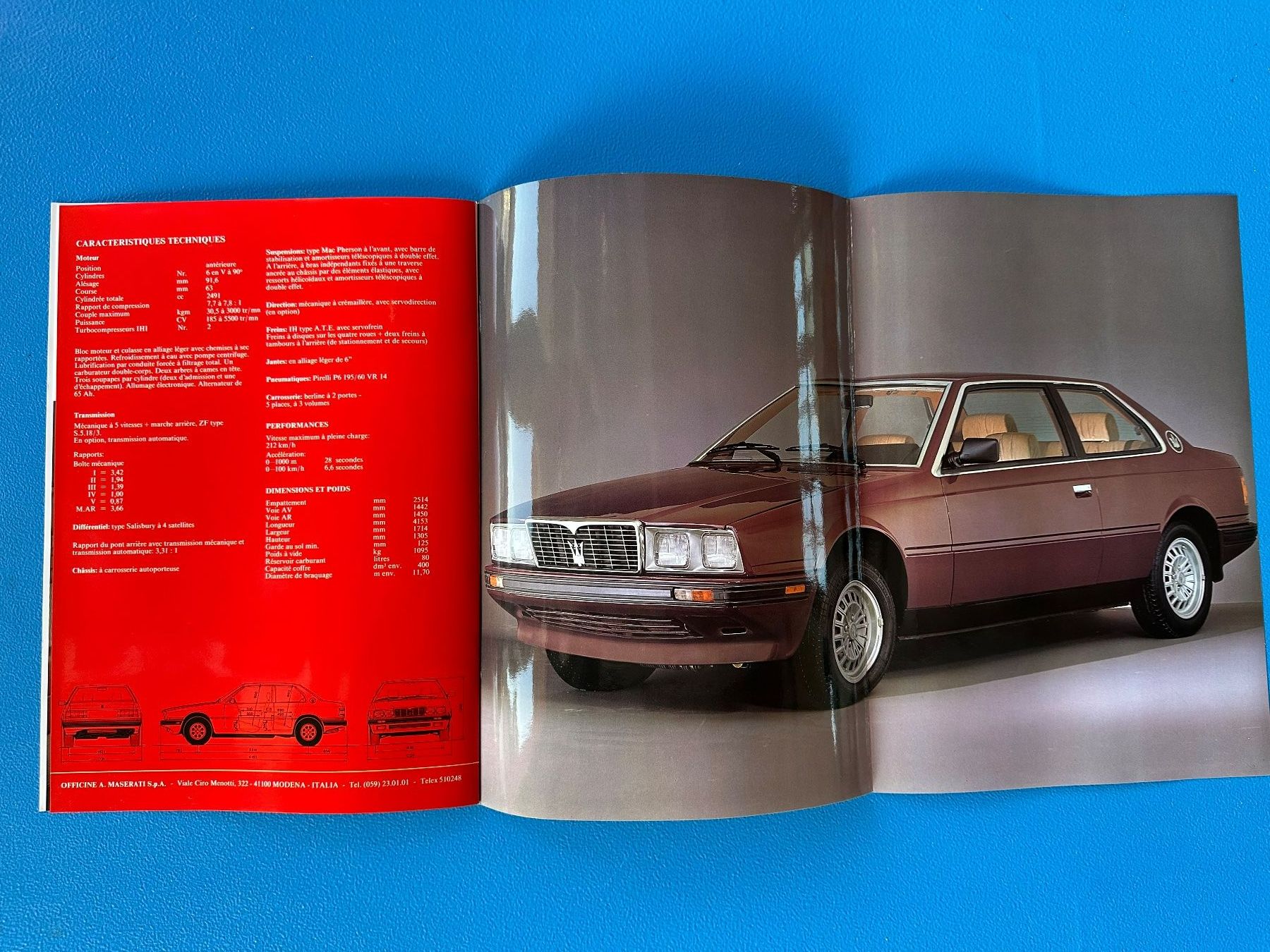 Maserati Dokumente: Prospekt  Maserati  Biturbo – Gebraucht aus Boswil von pavo1 5