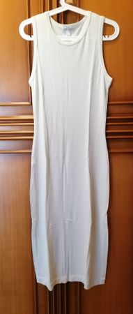Gabriella Frattini white bodycon dress, size M, chic!