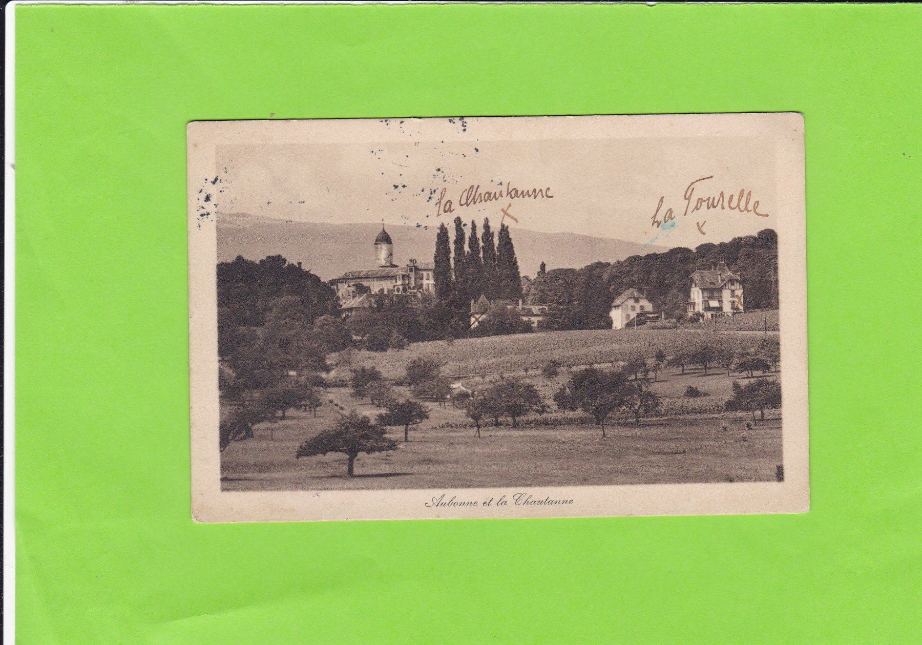 Cartoline postali: Aubonne et la Chautanne – Usato da St. Peterzell venduto da neckertal