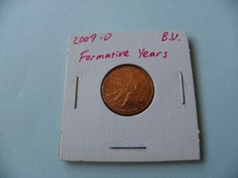 Original USA Lincoln Cent Münze, 2009 Geprägt "Formative"Neu