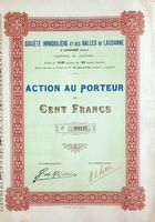 Société Immobilière et des Halles de Lausanne - 1910
