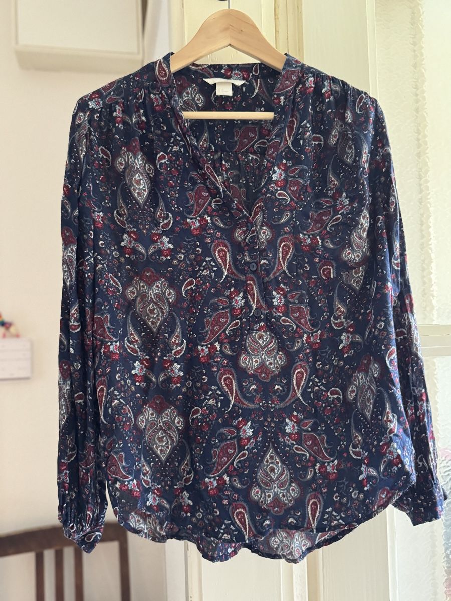 H&M Camicette: Chic Paisley Print Blouse - Size M – Usato da Zürich venduto da olalinda