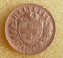 2 Rappen 1926 schön Ø 20 mm
