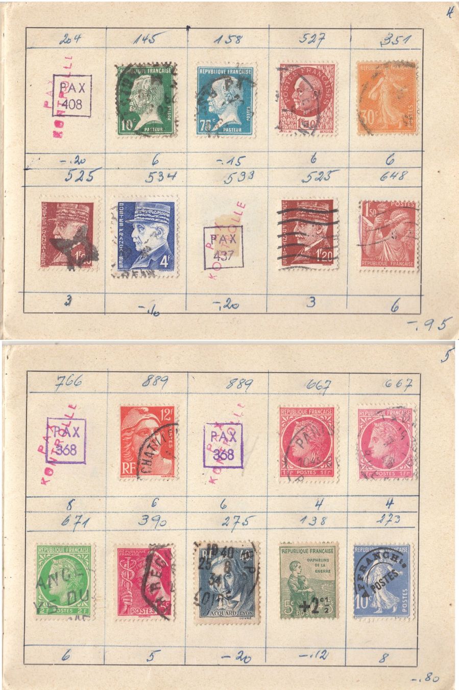 Alle Briefmarken: Auswahlheft Frankreich – Gebraucht aus Bürglen TG von StampGraf 2