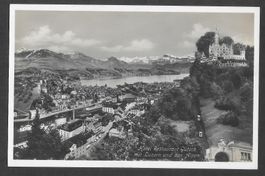 Luzern Hôtel Restaurant Gütsch mit Bahn