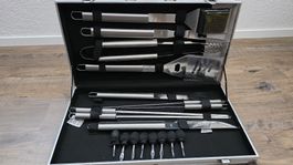 Leopold Grillbesteck-Set im Koffer, NEU für BBQ!